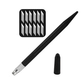 14pcs /Set Rubber Stamp Paper Cutting Carving Knife DIY Fruit Carving Knife, Pink, Black, Green