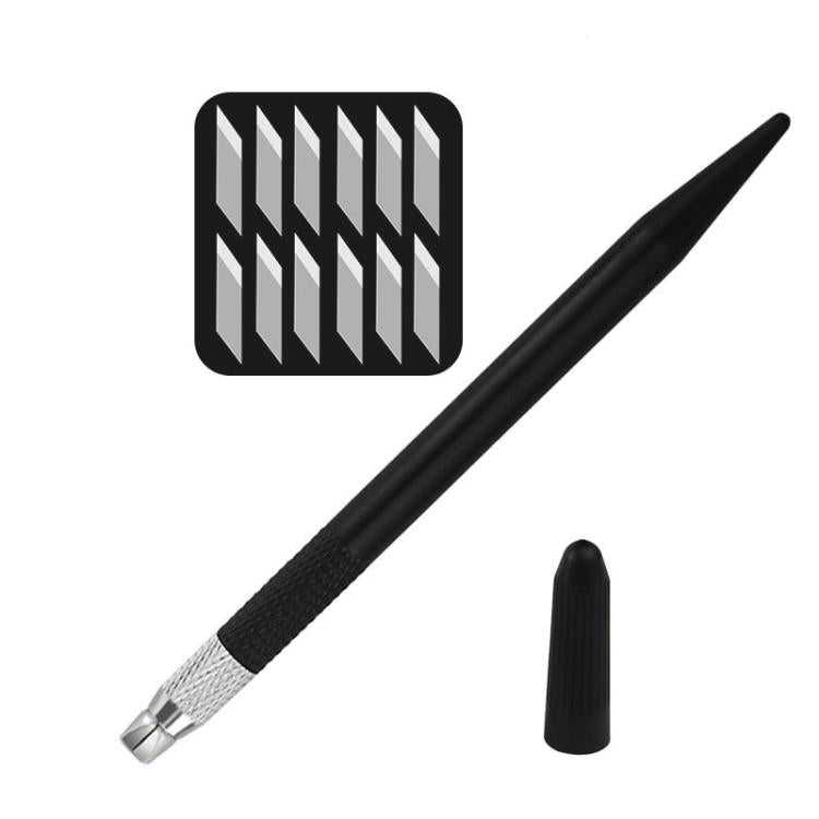 14pcs /Set Rubber Stamp Paper Cutting Carving Knife DIY Fruit Carving Knife, Pink, Black, Green