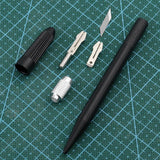 14pcs /Set Rubber Stamp Paper Cutting Carving Knife DIY Fruit Carving Knife, Pink, Black, Green