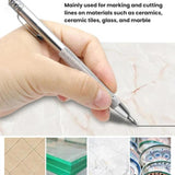 Tungsten Steel Scratching Strong Magnetic Diamond Scratching Pen Needle Glass Marker Pen