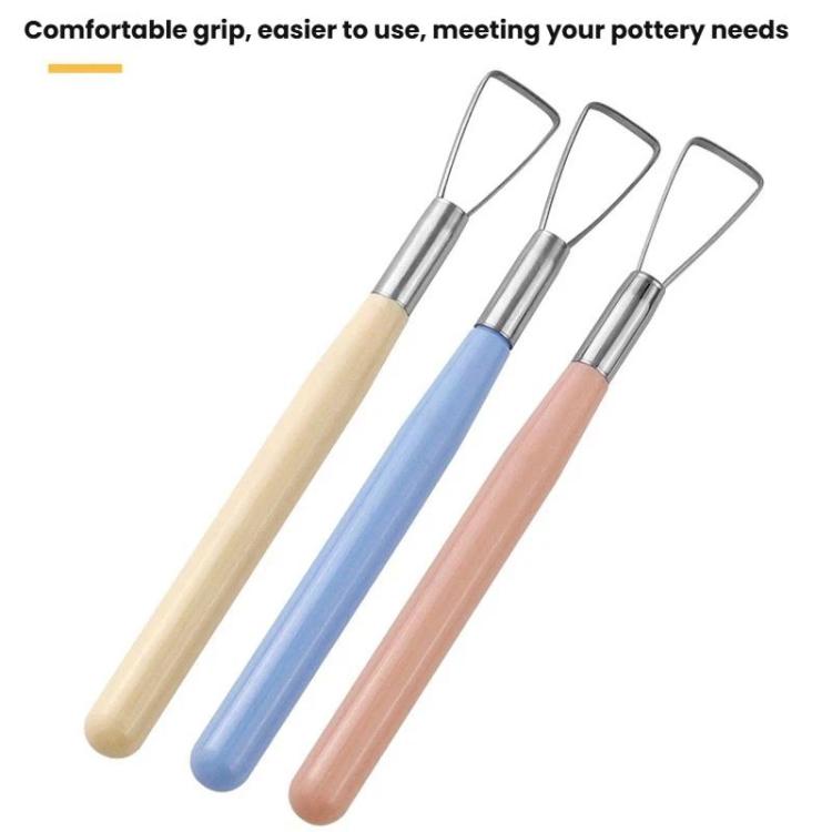 3pcs Pottery Clay Handmade Pottery Sculpting Tools Plastic Clay Embossing Tools, 3pcs Sculpting Tools