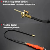 5sets Bent-Head Flexible Hose Magnetic Rod Screw Retriever, Bent-Head Flexible Hose