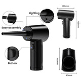 Computer Case Keyboard Cleaning USB Rechargeable Handheld Dust Blower, 2000mAh x 3, 2000mAh x 2