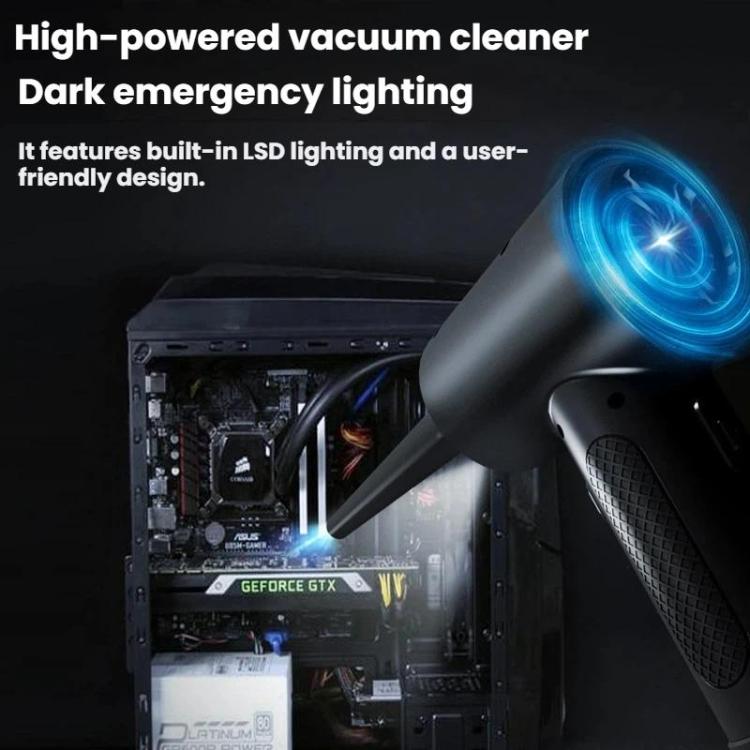 Computer Case Keyboard Cleaning USB Rechargeable Handheld Dust Blower, 2000mAh x 3, 2000mAh x 2