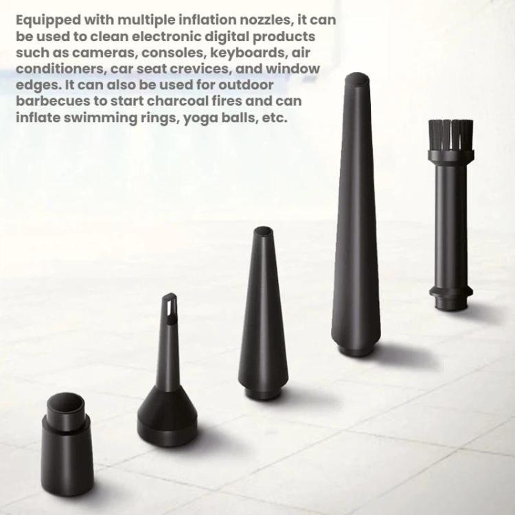 Computer Case Keyboard Cleaning USB Rechargeable Handheld Dust Blower, 2000mAh x 3, 2000mAh x 2