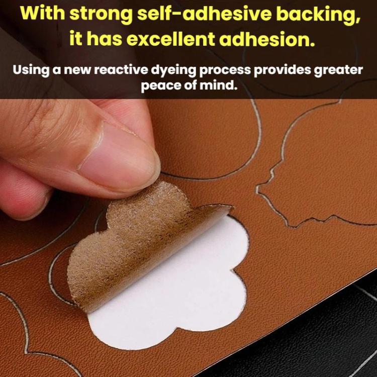 10sets Leather Repair Patches For Sofas Chairs And Car Seats, Style A White, Style A Black, Style A Orange, Style A Blue, Style A Light Brown, Style B White, Style B Black, Style B Orange, Style B Blue, Style B Light Brown