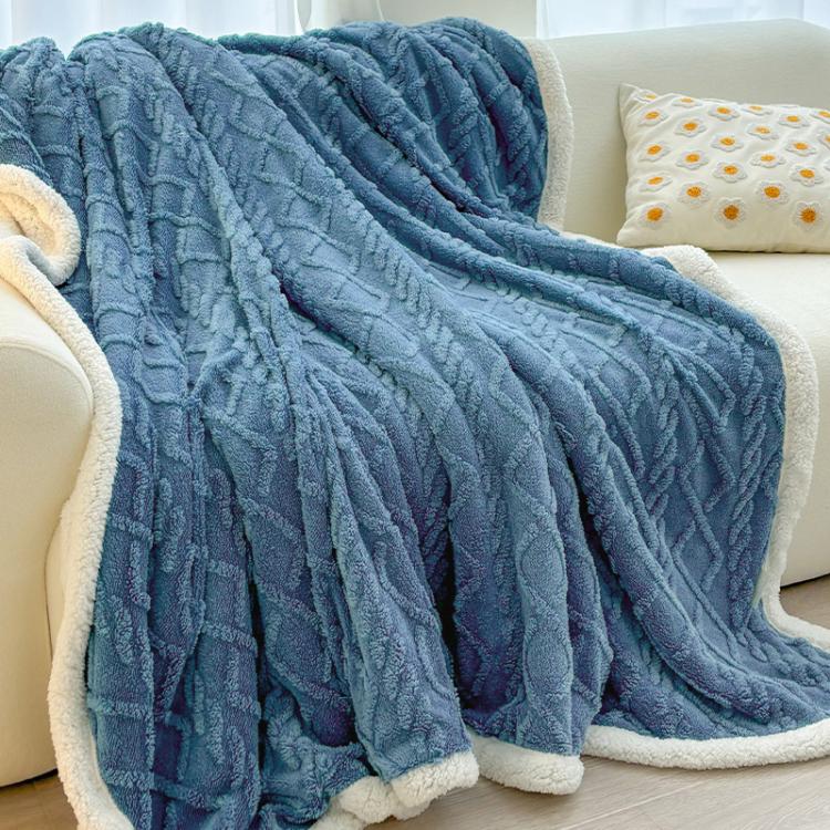 Thick Winter Taffeta Fleece Blanket Coral Fleece Sofa Blanket, 100x150cm, 120x200cm, 150x200cm, 180x200cm, 200x230cm