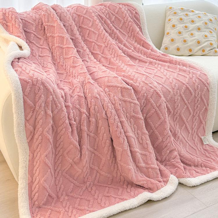 Thick Winter Taffeta Fleece Blanket Coral Fleece Sofa Blanket, 100x150cm, 120x200cm, 150x200cm, 180x200cm, 200x230cm