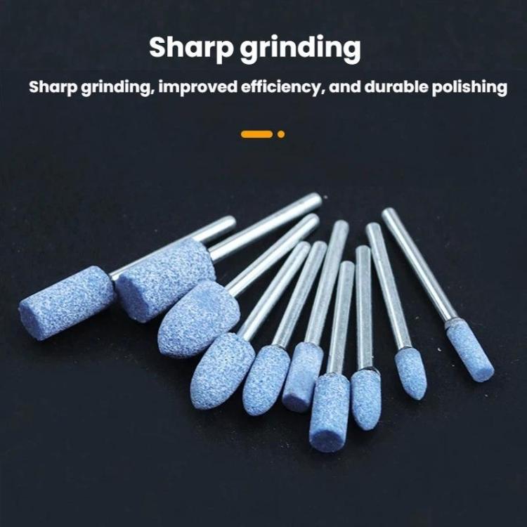 10pcs /Set 3mm Shank Flint Wheel Sanding Head Polishing Head, 10pcs /Set Pink, 10pcs /Set Blue