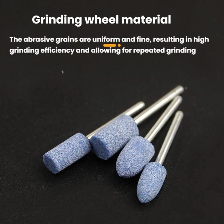 10pcs /Set 3mm Shank Flint Wheel Sanding Head Polishing Head, 10pcs /Set Pink, 10pcs /Set Blue