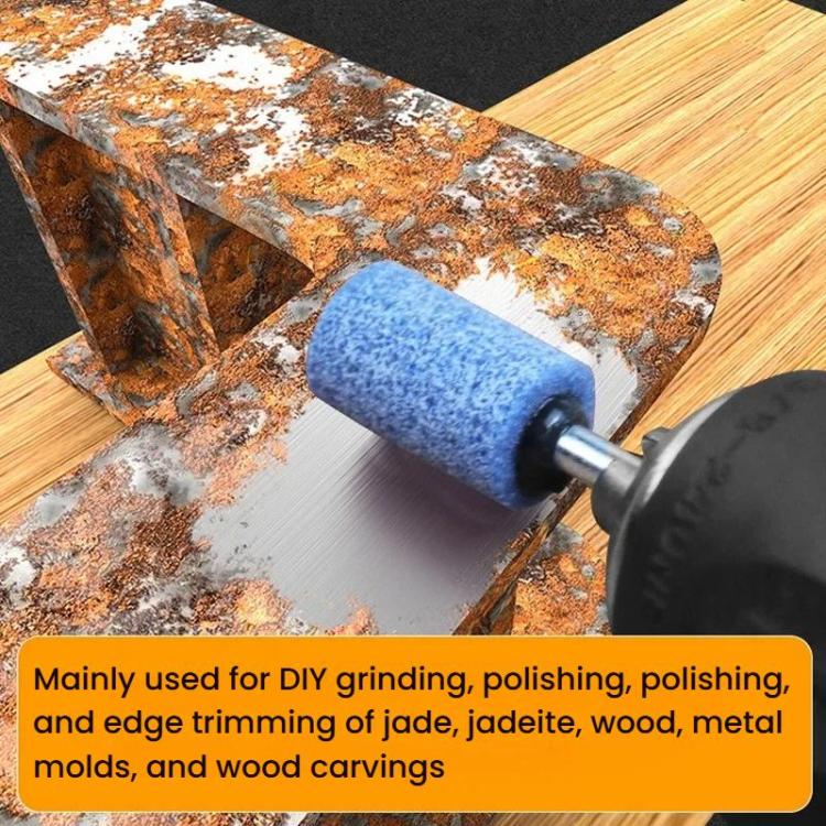 10pcs /Set 3mm Shank Flint Wheel Sanding Head Polishing Head, 10pcs /Set Pink, 10pcs /Set Blue