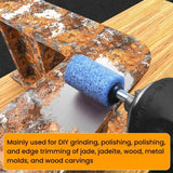 10pcs /Set 3mm Shank Flint Wheel Sanding Head Polishing Head, 10pcs /Set Pink, 10pcs /Set Blue