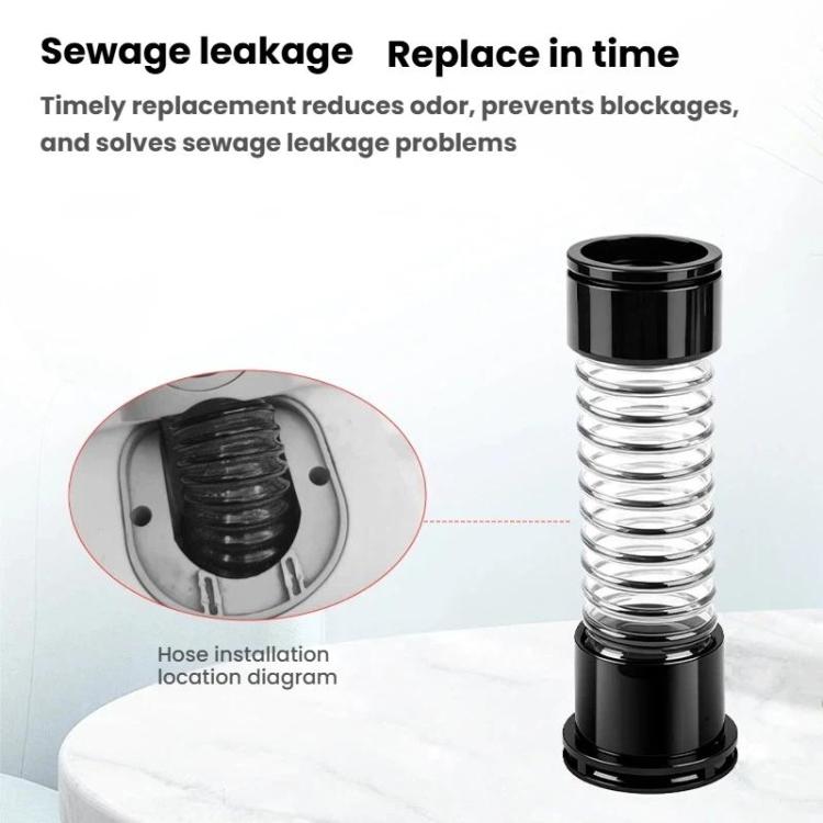 Floor Brush Corrugated Hose Sewer Hose Repair Parts, For Dreame H12 11.5cm, For Dreame M13 13cm, For Dreame H20 / H30 16cm