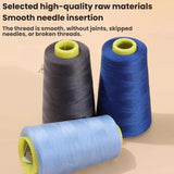 Household Sewing Thread Fine Polyester Thread For Sewing Clothes, Extra Large Volume White 701, Extra Large Volume Black 325, Medium Volume White 701, Medium Volume Black 325, Medium Volume Bleached 301, White 701, Brown 870, Black 325, Gray 366