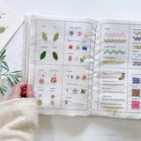 DIY Embroidery Stitch Book with 40 Techniques for Beginners for Beginners, C Type No Tools