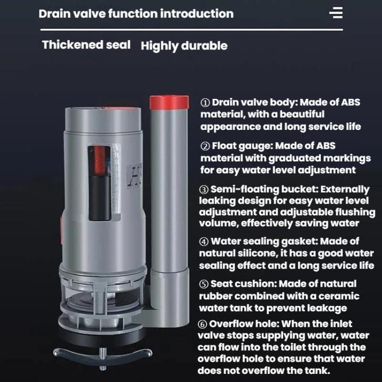 Toilet Tank Universal Flush Waterer Toilet P, Water Inlet Valve, 20cm Drainage Valve, 24cm Drainage Valve, 28cm Drainage Valve, Water Inlet Valve+20cm Drainage Valve, Water Inlet Valve+24cm Drainage Valve, Water Inlet Valve+28cm Drainage Valve         ...