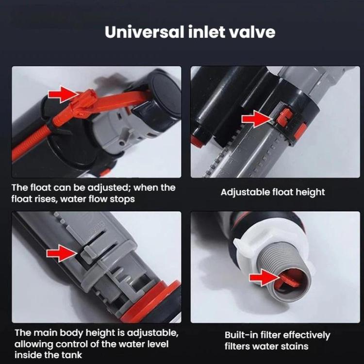Toilet Tank Universal Flush Waterer Toilet P, Water Inlet Valve, 20cm Drainage Valve, 24cm Drainage Valve, 28cm Drainage Valve, Water Inlet Valve+20cm Drainage Valve, Water Inlet Valve+24cm Drainage Valve, Water Inlet Valve+28cm Drainage Valve         ...