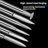 Sword Shape Engraving Sharp Knife Electric Grinder Engraving Line Engraving Drill Bit Tool, 6pcs /Box 3.0mm, 6pcs /Box 2.35mm