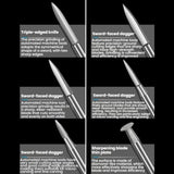 Sword Shape Engraving Sharp Knife Electric Grinder Engraving Line Engraving Drill Bit Tool, 6pcs /Box 3.0mm, 6pcs /Box 2.35mm
