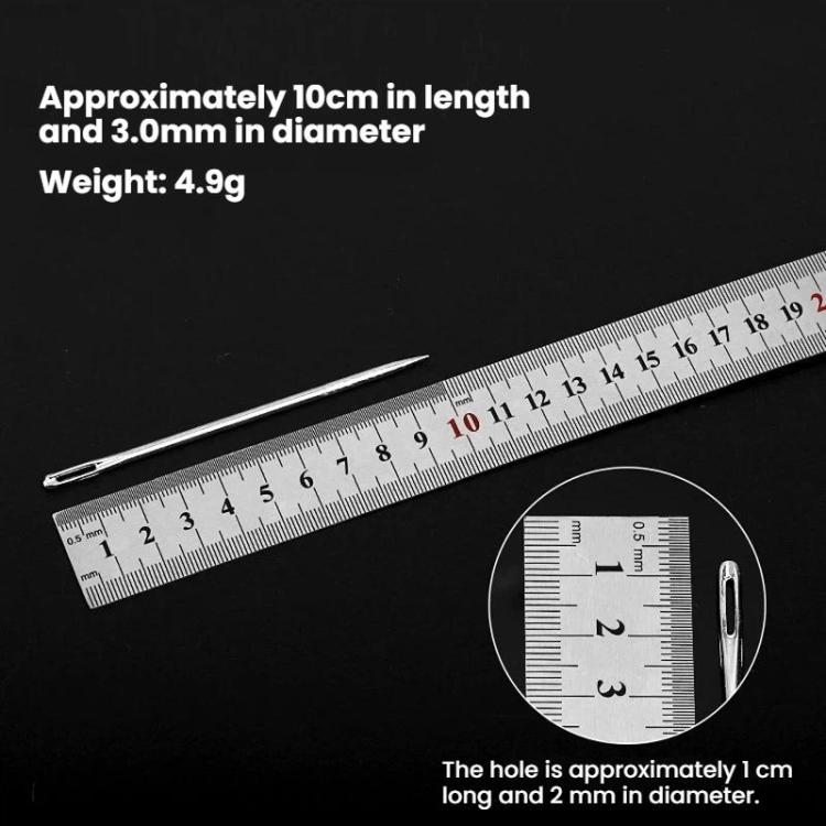 10pcs Large-hole Extra-long Thick Quilt Handmade Sewing Needle, 10cm, 15cm, 20cm, 25cm, 30cm