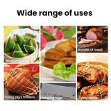 5pcs 70m DIY Food Packaging Rope Cotton Thread, Beige, Blue White, Red White, Pink White, White Green, White