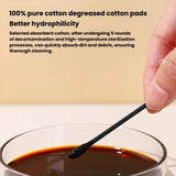 100pcs/Box Disposable Ear Pick Cotton Swabs Double-Ended Cotton Buds, Ear Pick + Spiral, Ear Pick + Circle, Circle + Spiral