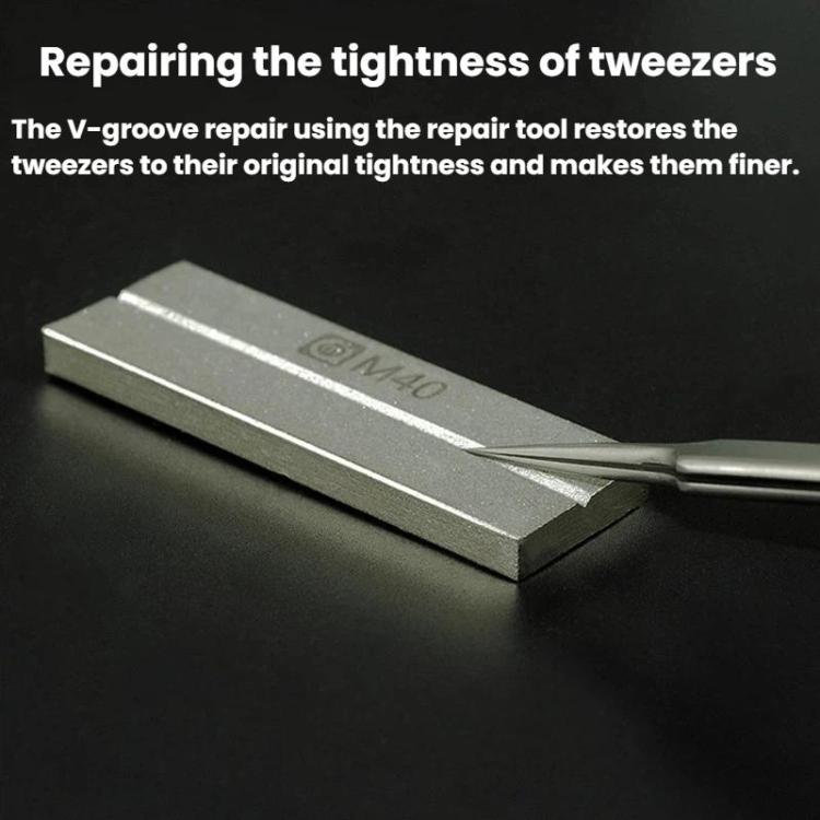Diamond Sharpening Stone Tweezer, Soldering Iron Tip & Blade Restorer, M40