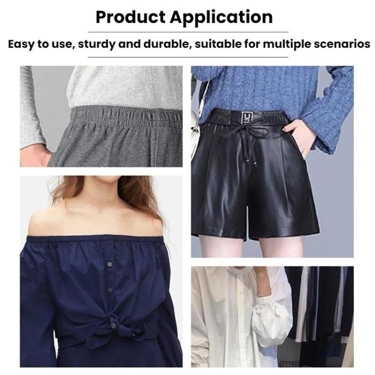 3pcs 3-4MM Hand-sewn High-elastic Waistband For Trousers, 1m, 8m, 15m