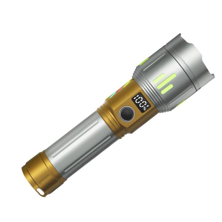 Rechargeable Zoomable High-Power Flashlight Handheld Aluminum Alloy Strong Light Torch