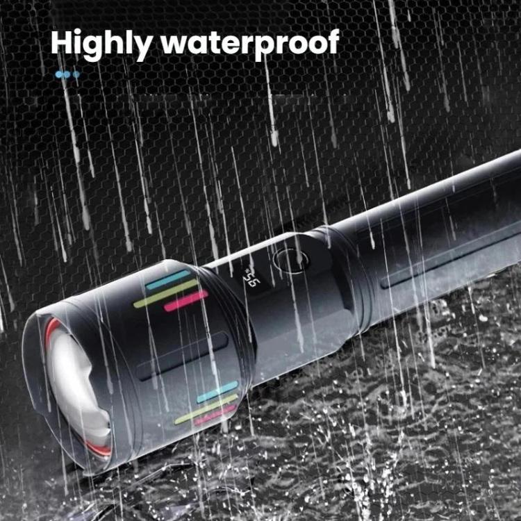 Rechargeable Zoomable High-Power Flashlight Handheld Aluminum Alloy Strong Light Torch