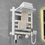 Smart Touchscreen Display Electric Heated Towel Rack Bathroom Drying Rack, Large Platinum Right Wiring, Large Platinum Left Wiring, Large White Right Wiring, Large White Left Wiring, Large Black Right Wiring, Large Black Left Wiring                    ...