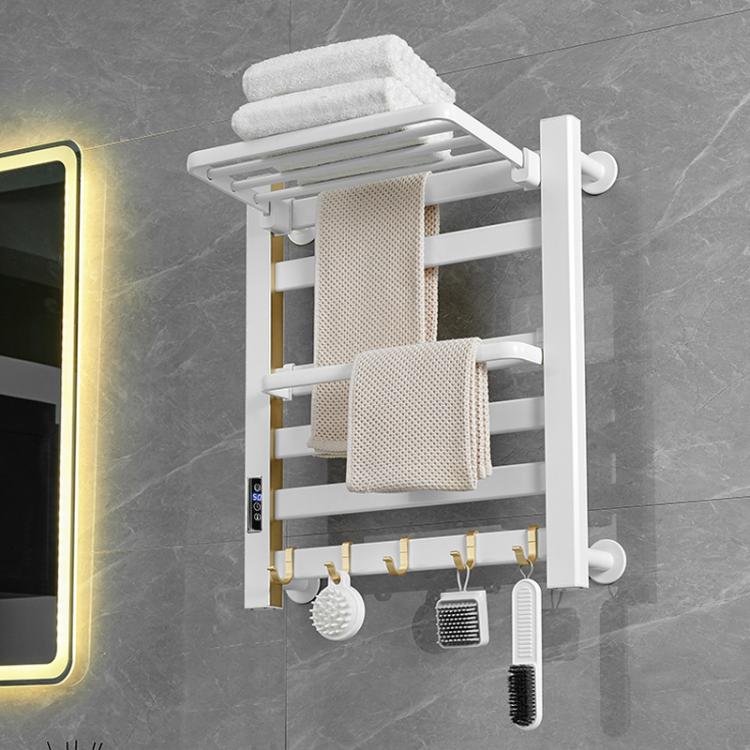 Smart Touchscreen Display Electric Heated Towel Rack Bathroom Drying Rack, Large Platinum Right Wiring, Large Platinum Left Wiring, Large White Right Wiring, Large White Left Wiring, Large Black Right Wiring, Large Black Left Wiring                    ...