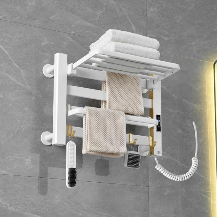 Smart Touchscreen Display Electric Heated Towel Rack Bathroom Drying Rack, Large Platinum Right Wiring, Large Platinum Left Wiring, Large White Right Wiring, Large White Left Wiring, Large Black Right Wiring, Large Black Left Wiring                    ...