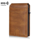 Baellerry D5026 RFID Anti-Theft Card Holder Automatic Pop-Up Multi-Card Compartments Side-Push Wallet