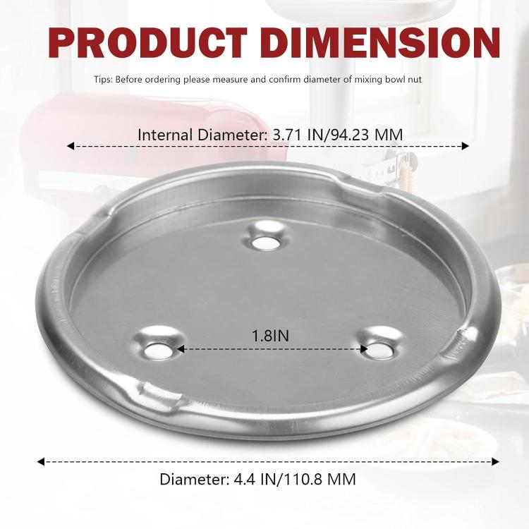 W10191926 Mixer Bowl Screw Cap Replacement For KitchenAid, Whirlpool, Kenmore 5QT Stand Mixers