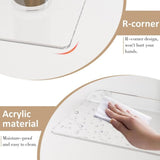 Acrylic Corner Wall Mounted Shelf For Bathroom, Kitchen & Office, Single, Double