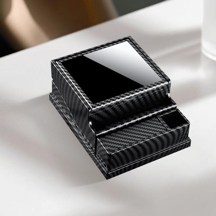 Vintage Style 40-Count Automatic Cigarette Box with Built-in Lighter Slot