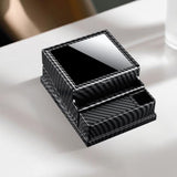 Vintage Style 40-Count Automatic Cigarette Box with Built-in Lighter Slot