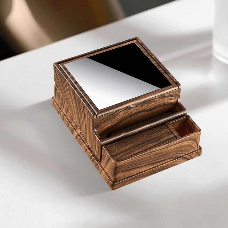 Vintage Style 40-Count Automatic Cigarette Box with Built-in Lighter Slot