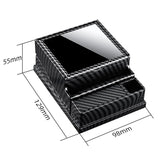 Vintage Style 40-Count Automatic Cigarette Box with Built-in Lighter Slot