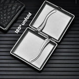 Leather Cigarette Case for 20 Filter Cigarettes 8.0mm Ultra Thin Portable Cigarette Holder