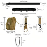 6pcs /Pack Sports Outdoor Multi-Functional Waist Bag, 6pcs /Pack Black, 6pcs /Pack Khaki, 6pcs /Pack Green