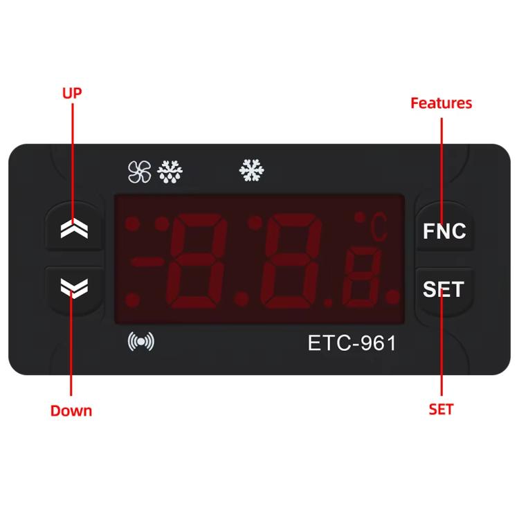 220V ETC-961 Temperature Controller With Refrigeration Defrost Alarm Calibration Functions, ETC-961 220V
