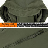 Sharkskin Softshell Fleece-lined Waterproof Windproof Cycling Hiking Suit, L, XL, XXL