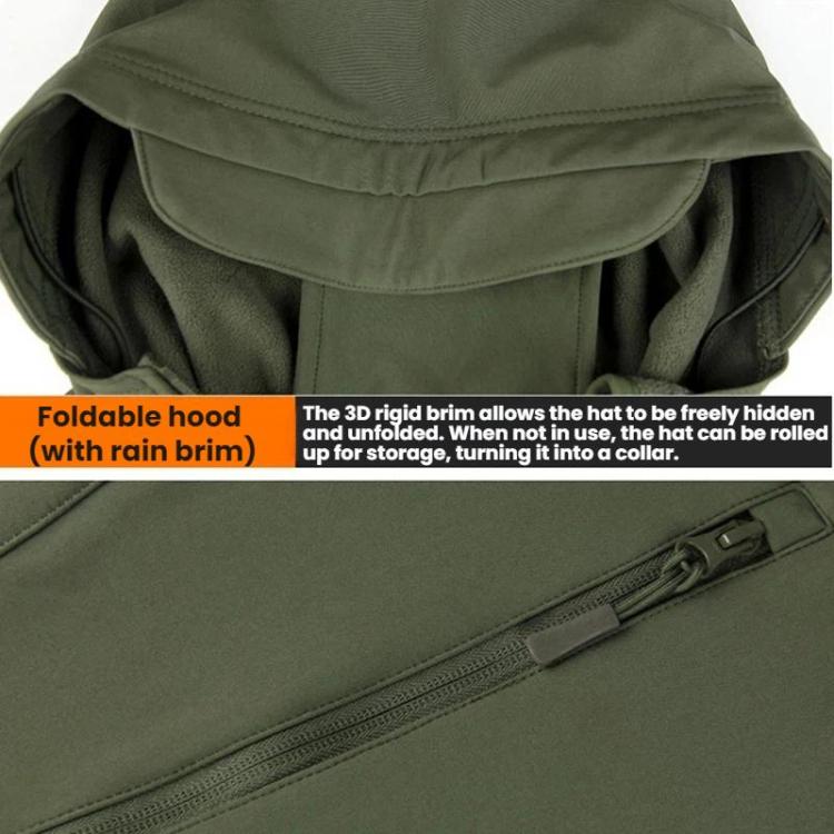 Sharkskin Softshell Fleece-lined Waterproof Windproof Cycling Hiking Suit, L, XL, XXL