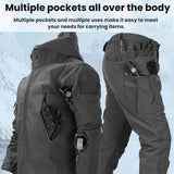Sharkskin Softshell Fleece-lined Waterproof Windproof Cycling Hiking Suit, L, XL, XXL