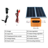 TYN20 Solar-Powered Livestock Electric Fence Energizer For Ranch Protection, EU Plug, US Plug, UK Plug, AU Plug