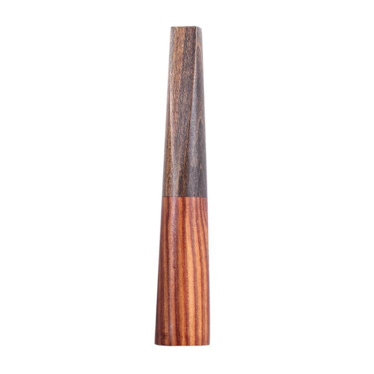 V-Notch Solid Wood Portable Cigarette Holder Smoking Pipe Mini Cigar Mouthpiece