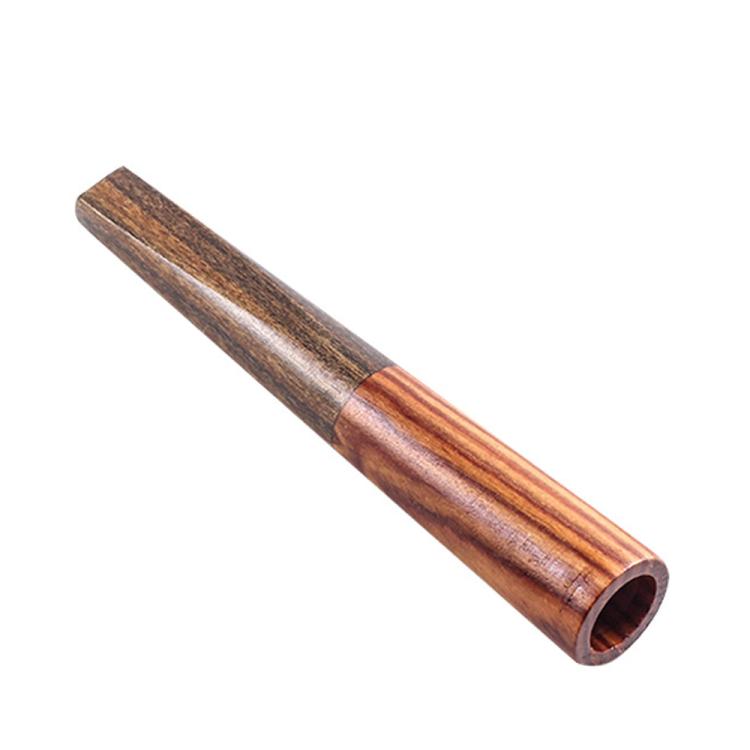 V-Notch Solid Wood Portable Cigarette Holder Smoking Pipe Mini Cigar Mouthpiece