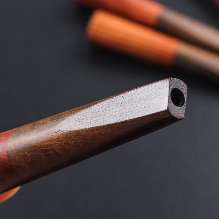V-Notch Solid Wood Portable Cigarette Holder Smoking Pipe Mini Cigar Mouthpiece